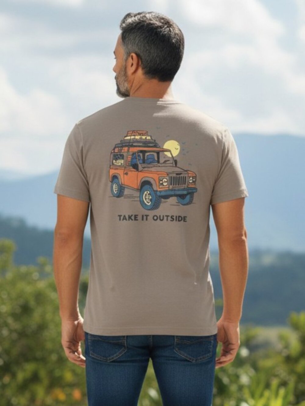 Men's Life is Good ATV Escape Crusher Tee